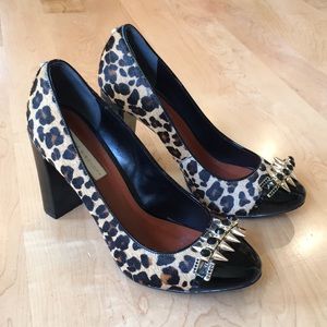 Vintage Jorge Bischoff Leopard Print Spike Pumps